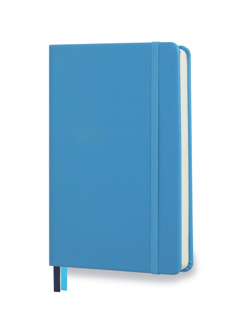 Minimalism Art, Premium Hard Cover Notebook Journal, Classic 5" x 8.3", 122â€…Numberedâ€…Pages, Gussetedâ€…Pocket, Ribbon Bookmark, Extra Thick Ink-Proofâ€…Paperâ€…120gsm, San Francisco (Plain, Blue) - Image 2